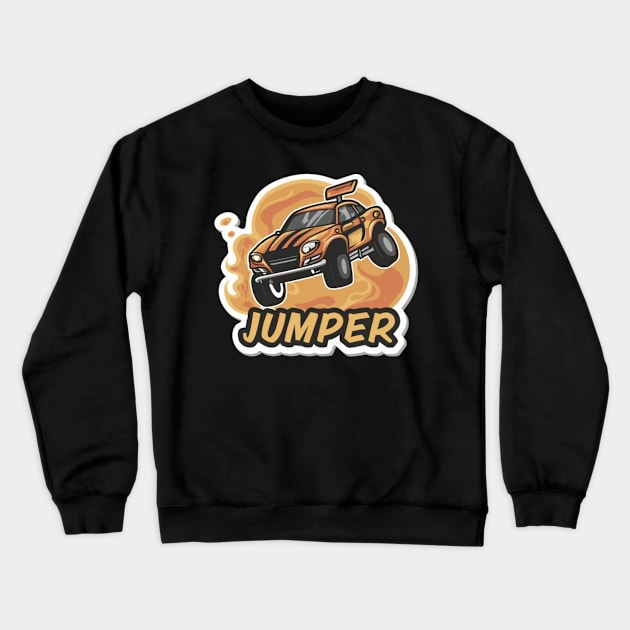 Jumper Racing Car Crewneck Sweatshirt by Abeer Ahmad